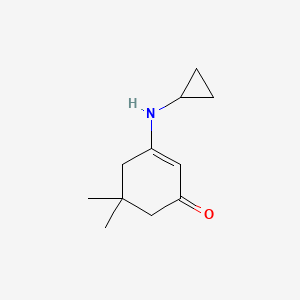 molecular formula C11H17NO B6614049 2-Cyclohexen-1-one, 3-(cyclopropylamino)-5,5-dimethyl- CAS No. 848233-25-0
