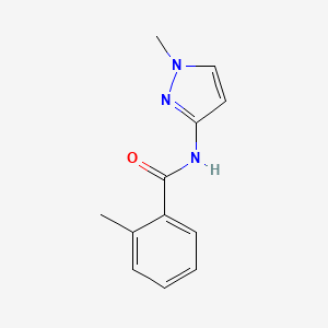 molecular formula C12H13N3O B6614058 2-methyl-N-(1-methyl-1H-pyrazol-3-yl)benzamide CAS No. 1005615-84-8