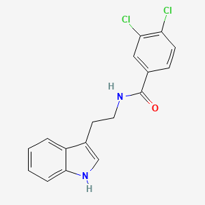molecular formula C17H14Cl2N2O B6614066 3,4-dichloro-N-[2-(1H-indol-3-yl)ethyl]benzamide CAS No. 22174-00-1