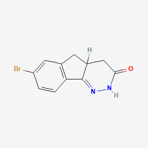 molecular formula C11H9BrN2O B6614113 2,4,4a,5-Tetrahydro-7-bromo-3H-indeno(1,2-c)pyridazin-3-one CAS No. 69099-75-8