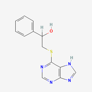 alpha-((1H-Purin-6-ylthio)methyl)benzenemethanol