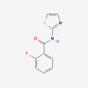 molecular formula C10H7FN2OS B6614153 2-氟-N-(1,3-噻唑-2-基)苯甲酰胺 CAS No. 319-38-0