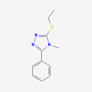 molecular formula C11H13N3S B6614166 3-(Ethylthio)-4-methyl-5-phenyl-4H-1,2,4-triazole CAS No. 116850-61-4