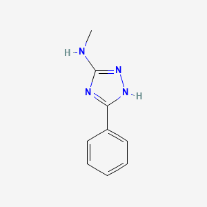 molecular formula C9H10N4 B6614196 N-methyl-5-phenyl-1H-1,2,4-triazol-3-amine CAS No. 54463-81-9