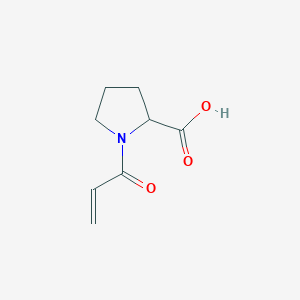 molecular formula C8H11NO3 B6614207 1-Prop-2-enoylpyrrolidine-2-carboxylic acid CAS No. 60460-30-2
