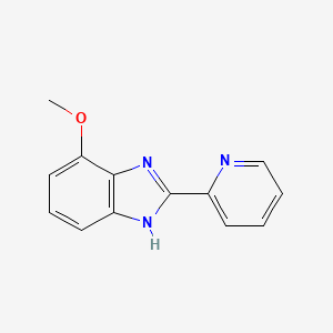 molecular formula C13H11N3O B6614224 2-(2-Pyridinyl)-7-methoxy-1H-benzoimidazole CAS No. 68118-46-7
