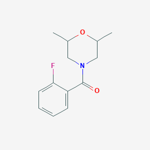 molecular formula C13H16FNO2 B6614256 (2,6-Dimethyl-4-morpholinyl)(2-fluorophenyl)methanone CAS No. 349129-45-9