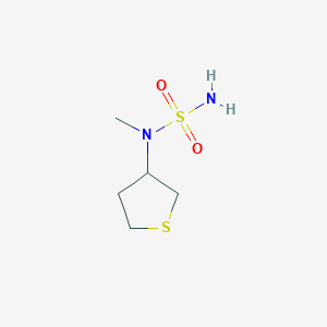 molecular formula C5H12N2O2S2 B6614277 N-methyl-N-(thiolan-3-yl)aminosulfonamide CAS No. 1095632-59-9