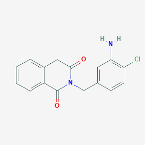 molecular formula C16H13ClN2O2 B6614296 2-[(3-amino-4-chlorophenyl)methyl]-1,2,3,4-tetrahydroisoquinoline-1,3-dione CAS No. 1097826-29-3
