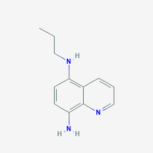 molecular formula C12H15N3 B6614308 N5-propylquinoline-5,8-diamine CAS No. 1154236-38-0
