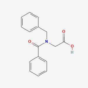 molecular formula C16H15NO3 B6614342 Glycine, N-benzoyl-N-(phenylmethyl)- CAS No. 201405-92-7