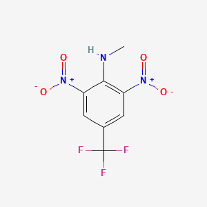 molecular formula C8H6F3N3O4 B6614350 N-methyl-2,6-dinitro-4-(trifluoromethyl)aniline CAS No. 6574-17-0