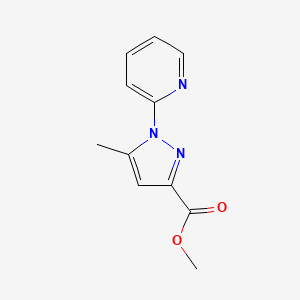 molecular formula C11H11N3O2 B6614352 methyl 5-methyl-1-(pyridin-2-yl)-1H-pyrazole-3-carboxylate CAS No. 1215300-32-5