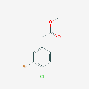 molecular formula C9H8BrClO2 B6614361 methyl 2-(3-bromo-4-chlorophenyl)acetate CAS No. 960304-99-8