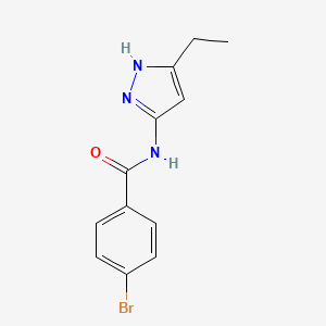 molecular formula C12H12BrN3O B6614457 4-bromo-N-(5-ethyl-1H-pyrazol-3-yl)benzamide CAS No. 714230-81-6