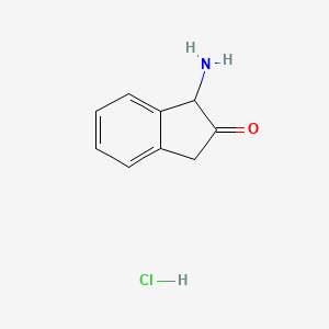 molecular formula C9H10ClNO B6614475 1-amino-2,3-dihydro-1H-inden-2-one hydrochloride CAS No. 1280710-21-5