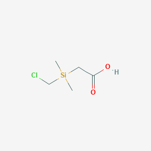 molecular formula C5H11ClO2Si B6614478 2-[(chloromethyl)dimethylsilyl]acetic acid CAS No. 1269600-97-6