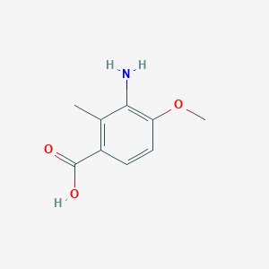 molecular formula C9H11NO3 B6614483 3-amino-4-methoxy-2-methylbenzoic acid CAS No. 1785525-89-4