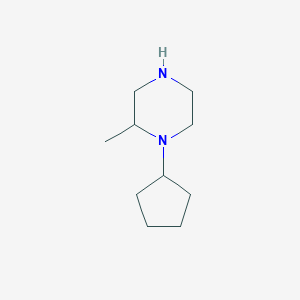 B6614487 1-cyclopentyl-2-methylpiperazine CAS No. 1226365-46-3