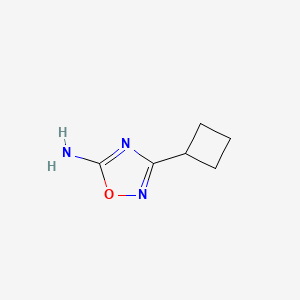 molecular formula C6H9N3O B6614494 3-cyclobutyl-1,2,4-oxadiazol-5-amine CAS No. 1260759-09-8