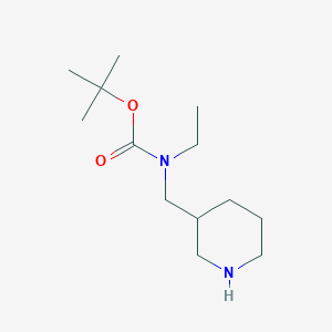 molecular formula C13H26N2O2 B6614498 叔丁基 N-乙基-N-[(哌啶-3-基)甲基]氨基甲酸酯 CAS No. 1260889-01-7