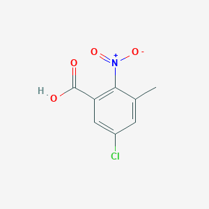 molecular formula C8H6ClNO4 B6614535 5-chloro-3-methyl-2-nitrobenzoic acid CAS No. 1426445-33-1