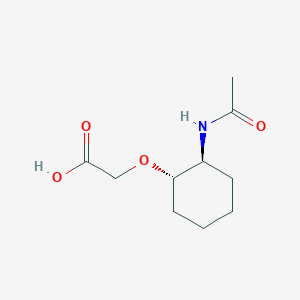 molecular formula C10H17NO4 B6614547 2-{[(1S,2S)-2-acetamidocyclohexyl]oxy}acetic acid CAS No. 142034-82-0