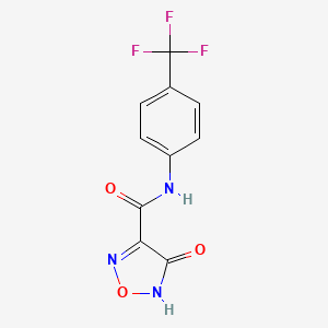 4-hydroxy-N-[4-(trifluoromethyl)phenyl]-1,2,5-oxadiazole-3-carboxamide