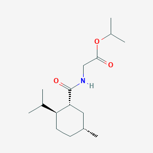 Glycine, N-(((1R,2S,5R)-5-methyl-2-(1-methylethyl)cyclohexyl)carbonyl)-, 1-methylethyl ester