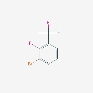 molecular formula C8H6BrF3 B6614615 1-bromo-3-(1,1-difluoroethyl)-2-fluorobenzene CAS No. 1313426-10-6