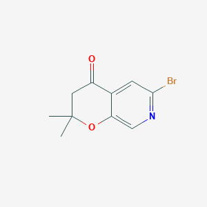 molecular formula C10H10BrNO2 B6614621 6-bromo-2,2-dimethyl-2H,3H,4H-pyrano[2,3-c]pyridin-4-one CAS No. 1311265-15-2