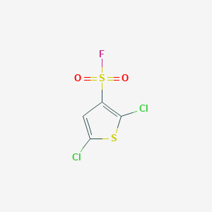 molecular formula C4HCl2FO2S2 B6614623 2,5-dichlorothiophene-3-sulfonyl fluoride CAS No. 108158-08-3