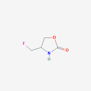 molecular formula C4H6FNO2 B6614625 4-(fluoromethyl)-1,3-oxazolidin-2-one CAS No. 2229098-22-8