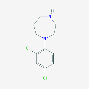molecular formula C11H14Cl2N2 B6614626 1-(2,4-二氯苯基)-1,4-二氮杂环戊烷 CAS No. 945423-08-5