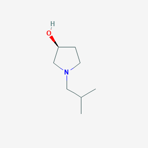molecular formula C8H17NO B6614647 (3S)-1-(2-methylpropyl)pyrrolidin-3-ol CAS No. 1568013-26-2