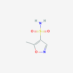 molecular formula C4H6N2O3S B6614658 5-methyl-1,2-oxazole-4-sulfonamide CAS No. 898226-86-3