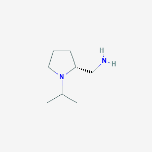 molecular formula C8H18N2 B6614660 [(2R)-1-(propan-2-yl)pyrrolidin-2-yl]methanamine CAS No. 1378378-32-5