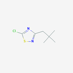 molecular formula C7H11ClN2S B6614682 5-chloro-3-(2,2-dimethylpropyl)-1,2,4-thiadiazole CAS No. 1479078-15-3