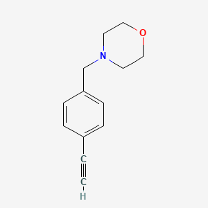 molecular formula C13H15NO B6614694 4-[(4-乙炔基苯基)甲基]吗啉 CAS No. 933986-59-5