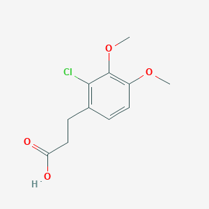 molecular formula C11H13ClO4 B6614700 3-(2-chloro-3,4-dimethoxyphenyl)propanoic acid CAS No. 910300-36-6