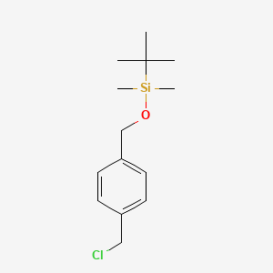 molecular formula C14H23ClOSi B6614732 tert-butyl({[4-(chloromethyl)phenyl]methoxy})dimethylsilane CAS No. 874883-18-8