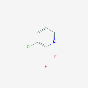 molecular formula C7H6ClF2N B6614748 3-chloro-2-(1,1-difluoroethyl)pyridine CAS No. 1355066-99-7