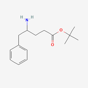 molecular formula C15H23NO2 B6614756 tert-butyl 4-amino-5-phenylpentanoate CAS No. 1820705-90-5