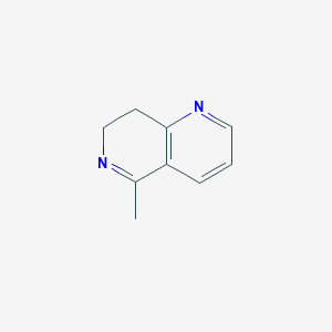 molecular formula C9H10N2 B6614805 5-methyl-7,8-dihydro-1,6-naphthyridine CAS No. 1176413-88-9