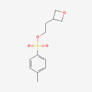 molecular formula C12H16O4S B6614806 2-(oxetan-3-yl)ethyl 4-methylbenzene-1-sulfonate CAS No. 1135039-66-5