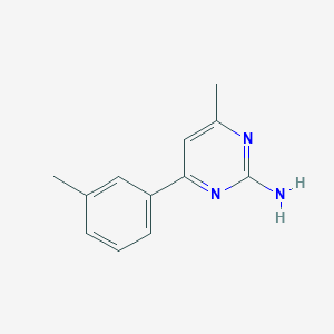 B6614811 4-Methyl-6-(3-methyl-phenyl)-pyrimidin-2-ylamine CAS No. 1207351-17-4