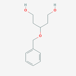 molecular formula C12H18O3 B6614825 3-(benzyloxy)pentane-1,5-diol CAS No. 259263-49-5