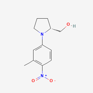 molecular formula C12H16N2O3 B6614871 2-Pyrrolidinemethanol, 1-(3-methyl-4-nitrophenyl)-, (2R)- CAS No. 1260617-51-3