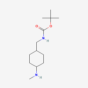 tert-butyl N-{[(1r,4r)-4-(methylamino)cyclohexyl]methyl}carbamate