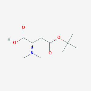 molecular formula C10H19NO4 B6614908 (2S)-4-(tert-butoxy)-2-(dimethylamino)-4-oxobutanoic acid CAS No. 2839129-04-1